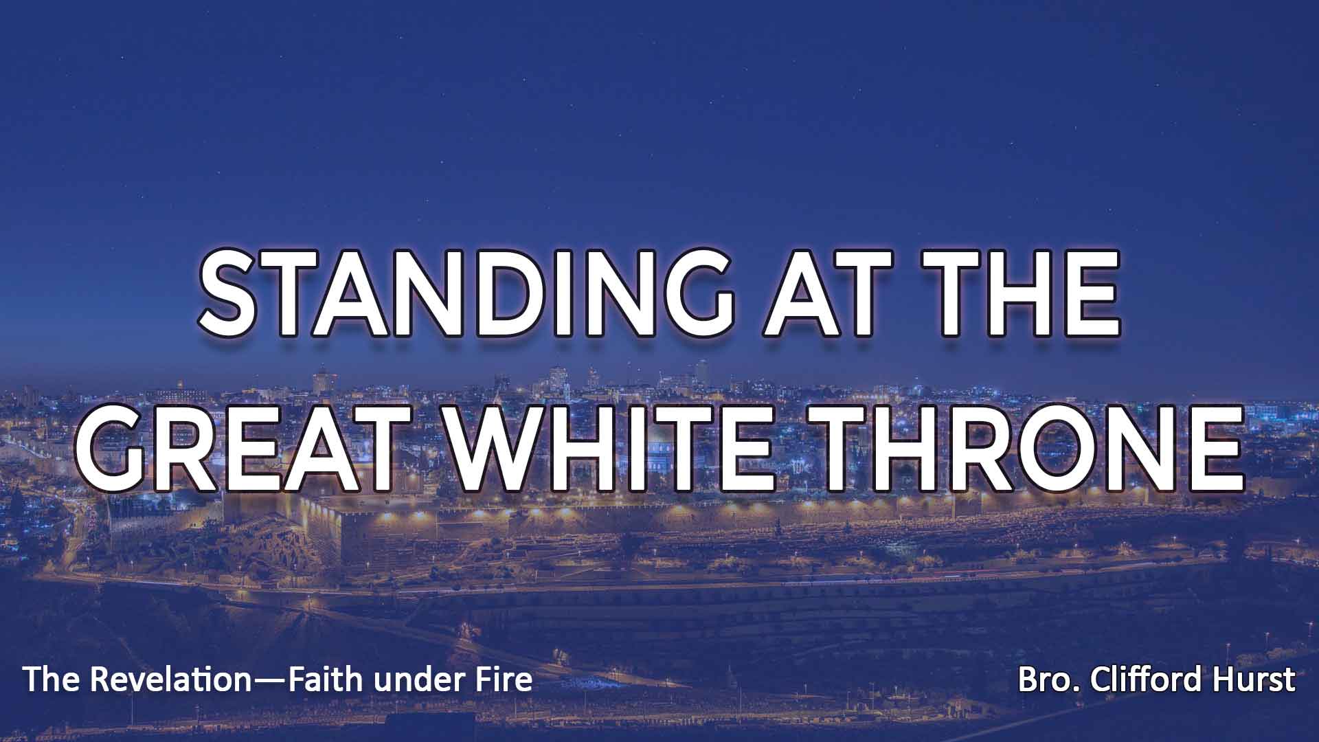 Standing At The Great White Throne