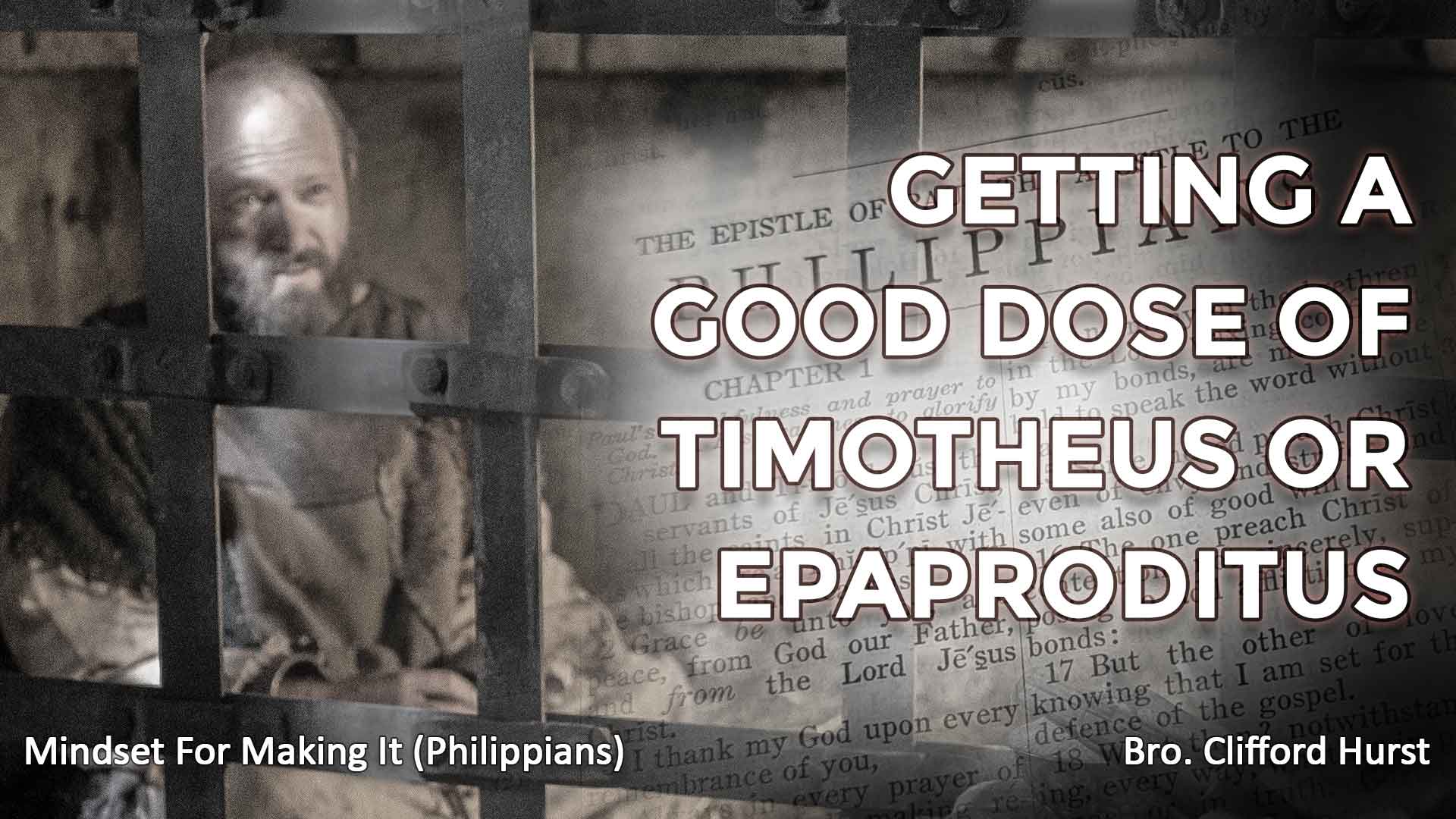 GETTING A GOOD DOSE OF TIMOTHEUS OR EPAPRODITUS