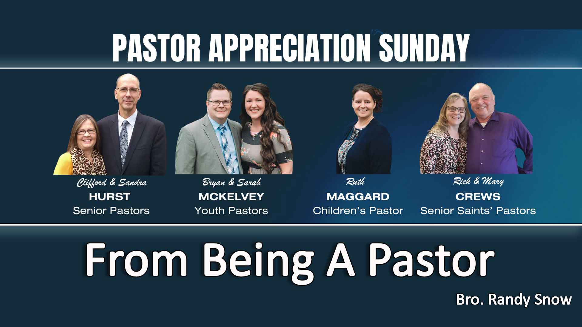 From Being A Pastor