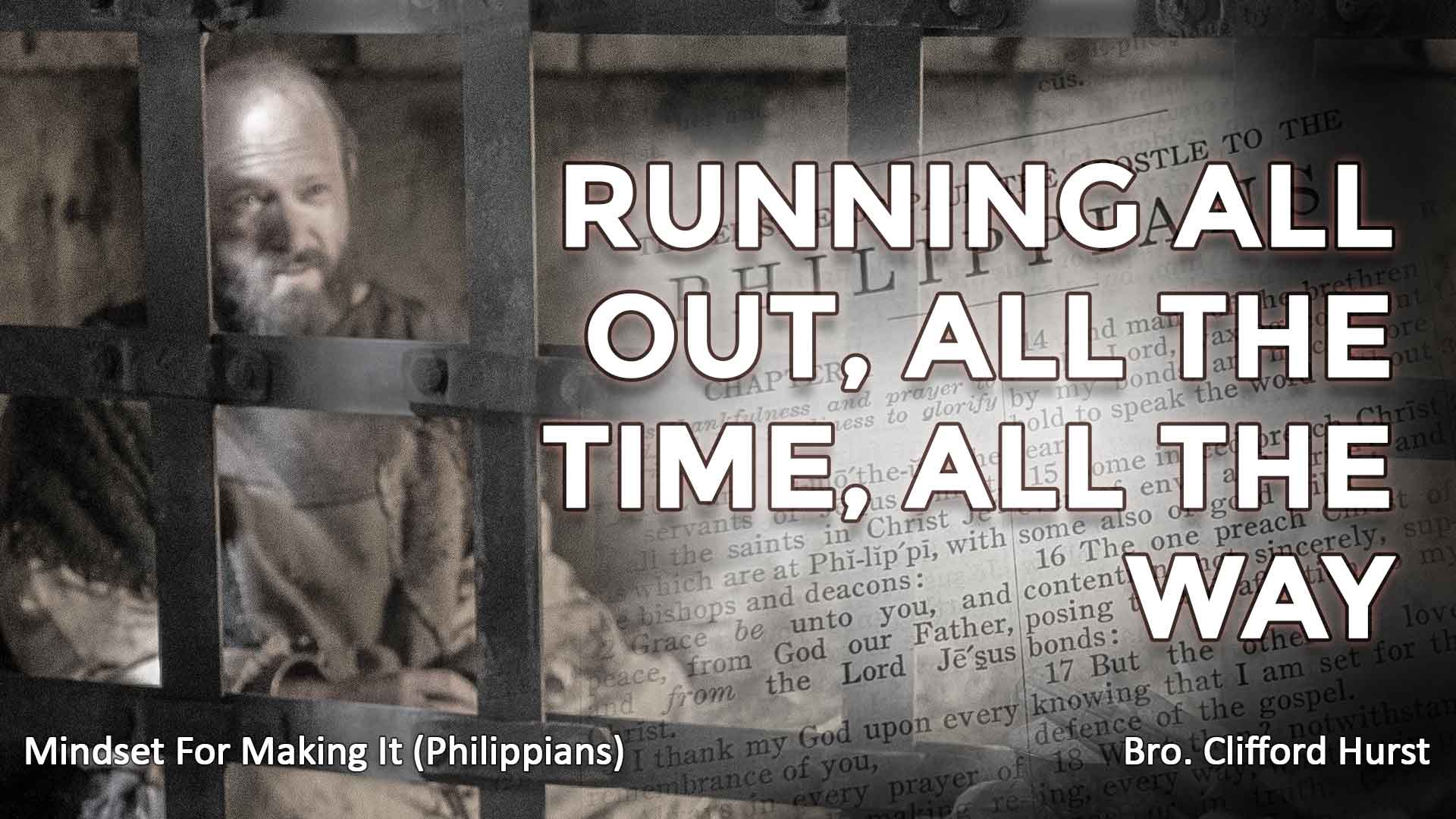 Running All Out, All The Time, All The Way