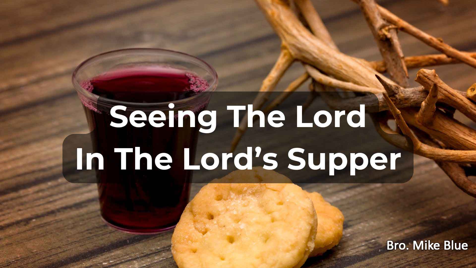 Seeing The Lord In The Lords Supper