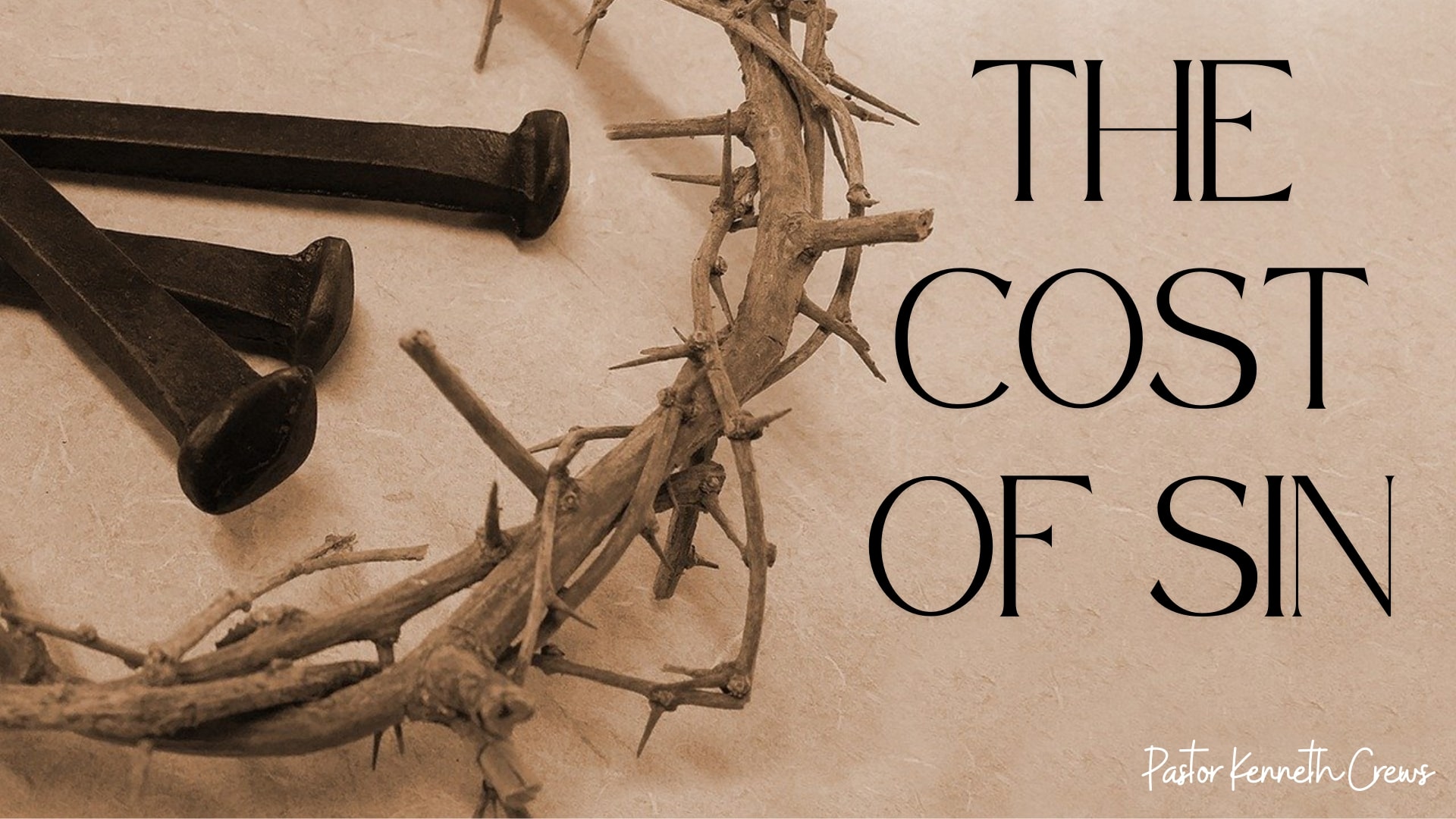 The Cost Of Sin